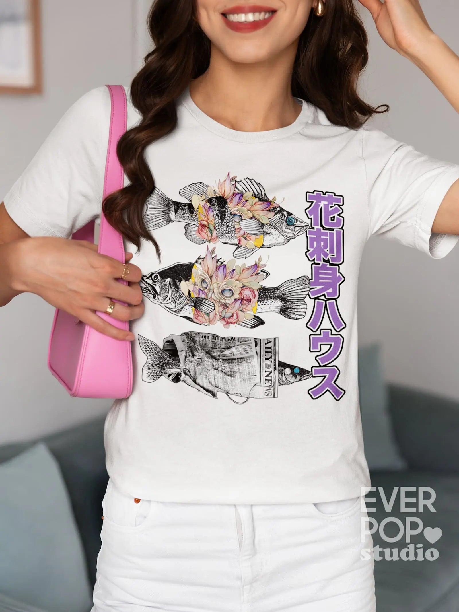 Flower Sashimi Graphic Tee Shirt, Hoodie Sweatshirt
