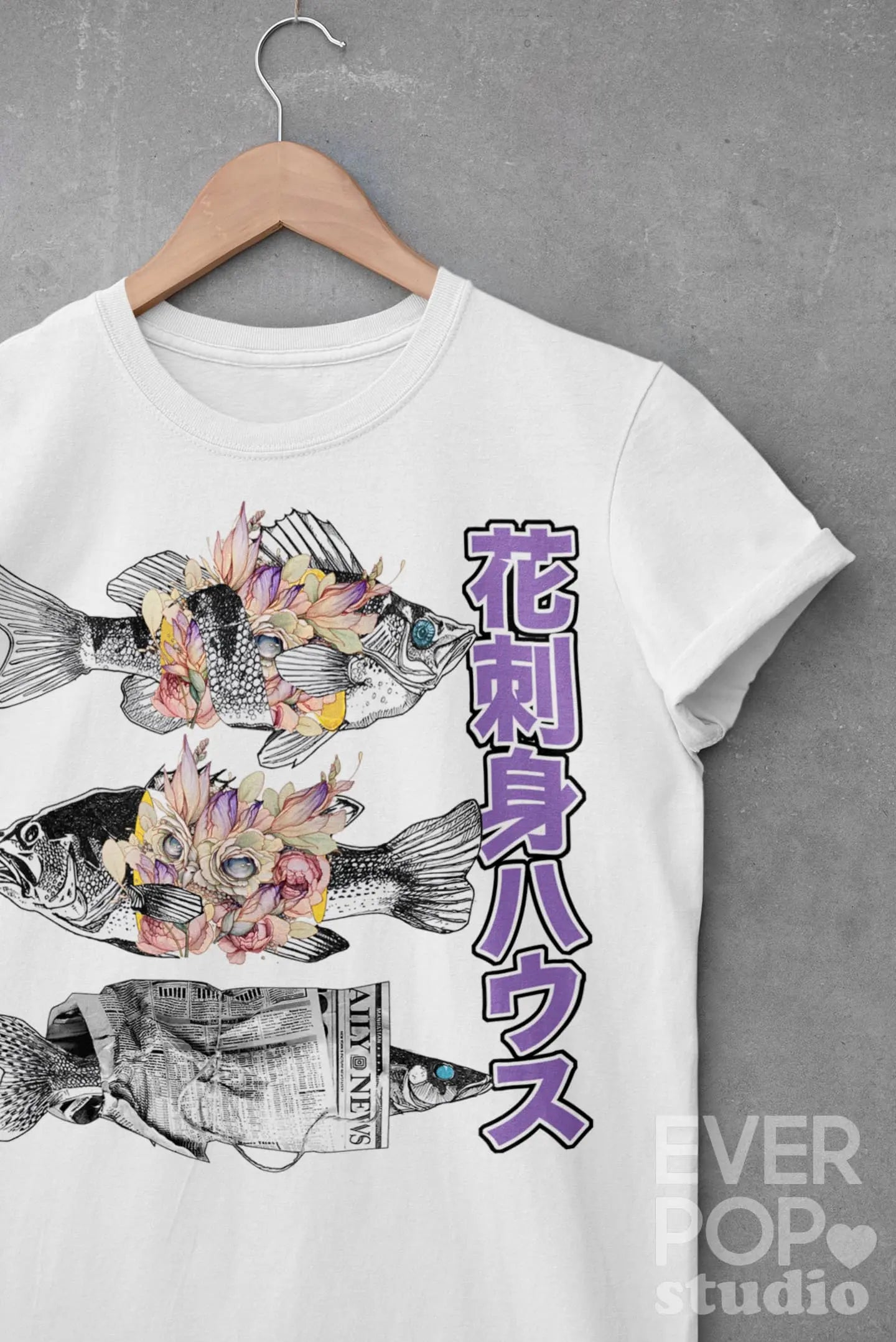 Flower Sashimi Graphic Tee Shirt, Hoodie Sweatshirt