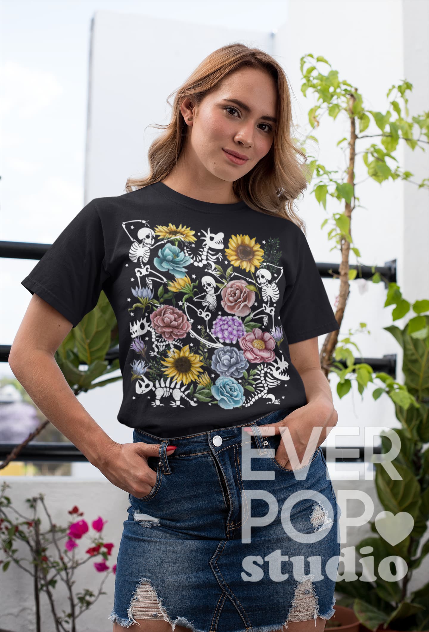 Dancing Skeleton Graphic Tee Shirt, Hoodie Sweatshirt