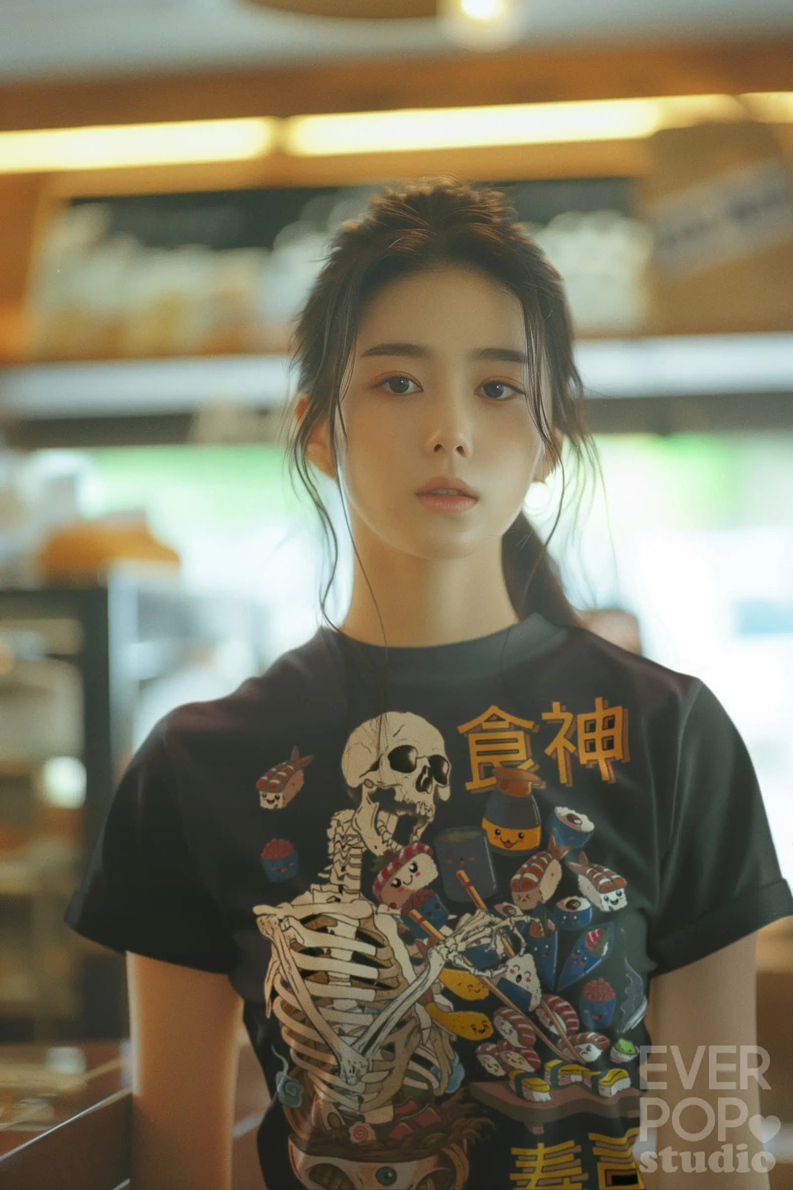 Skeleton Sushi Graphic Tee Shirt, Hoodie Sweatshirt