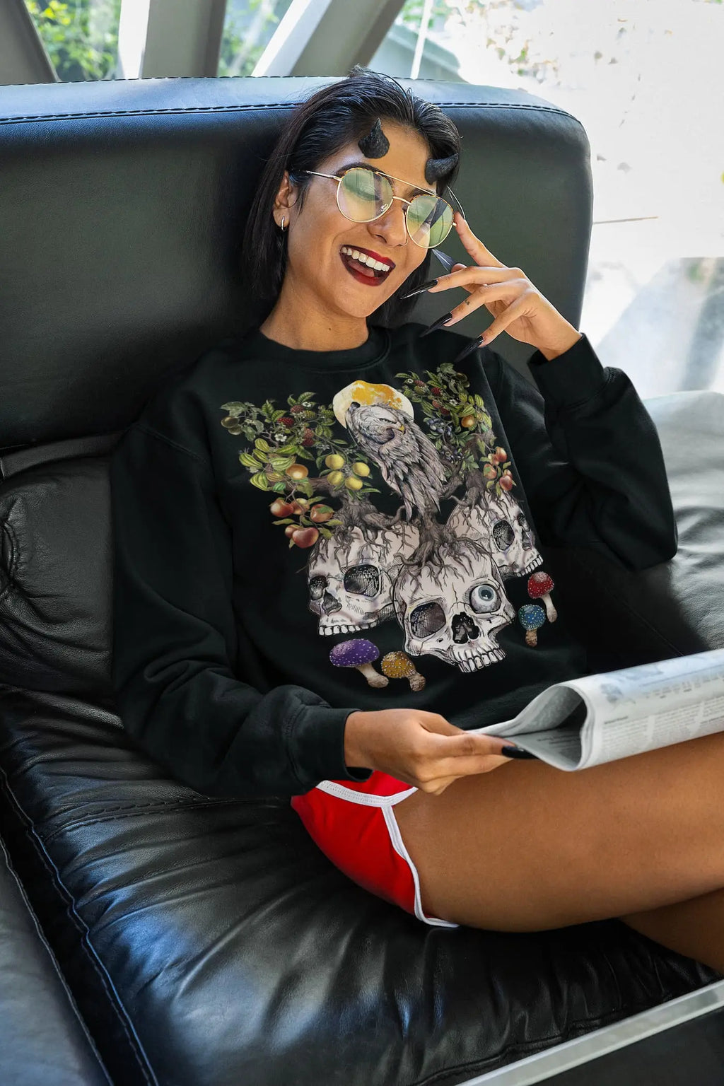 Eagle Skull Tree Graphic Tee Shirt, Hoodie Sweatshirt