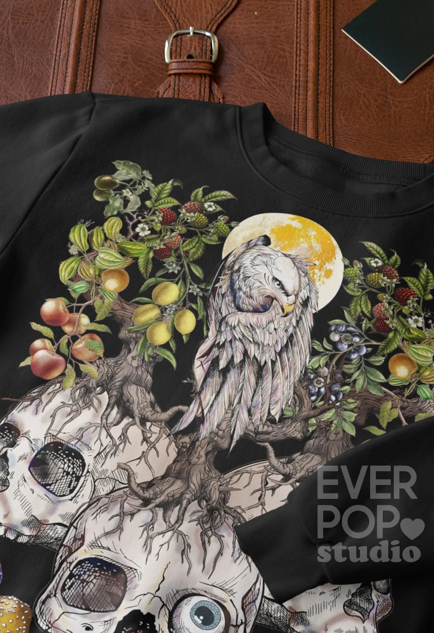 Eagle Skull Tree Graphic Tee Shirt, Hoodie Sweatshirt