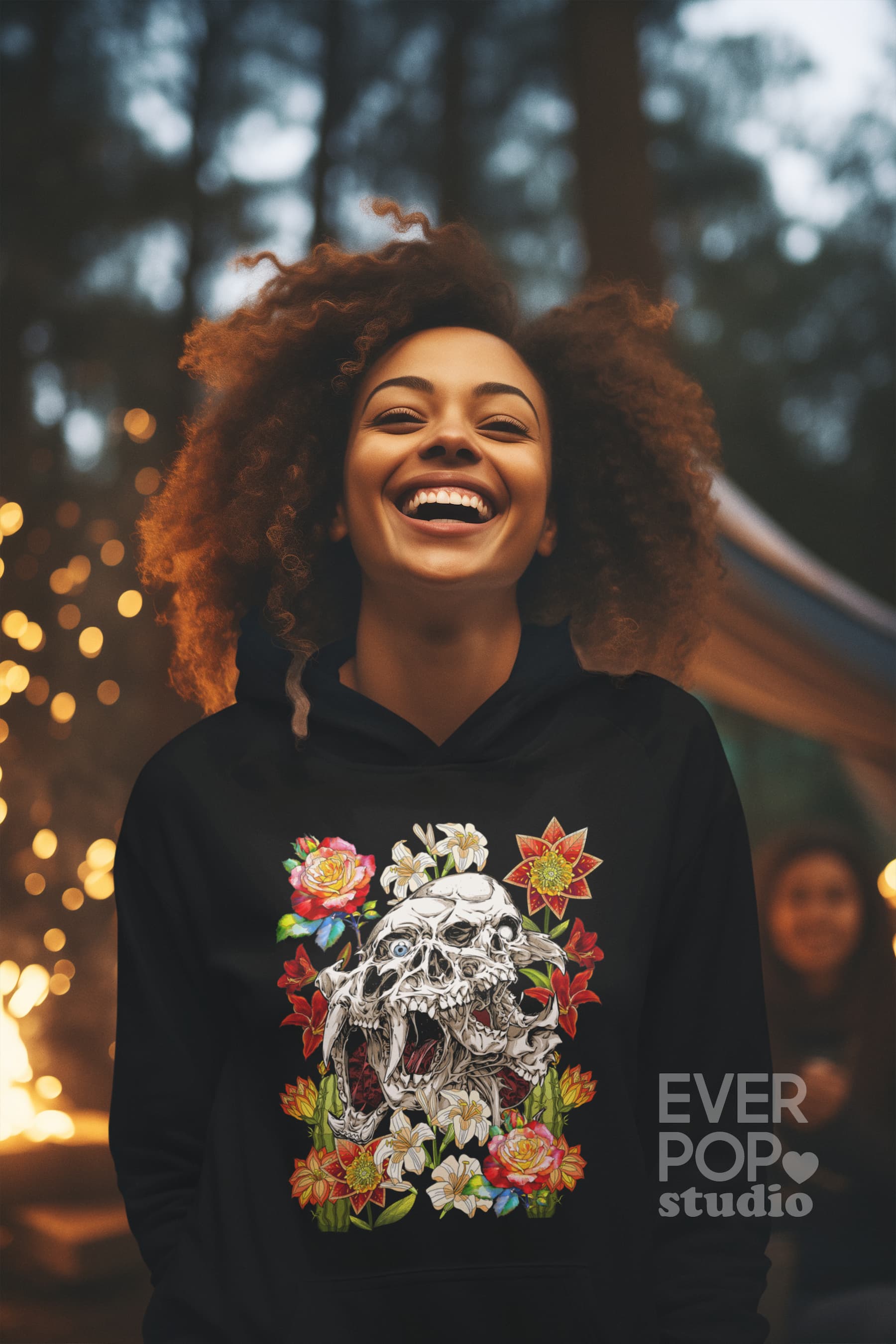 Gothic Skull Graphic Tee Shirt, Hoodie Sweatshirt