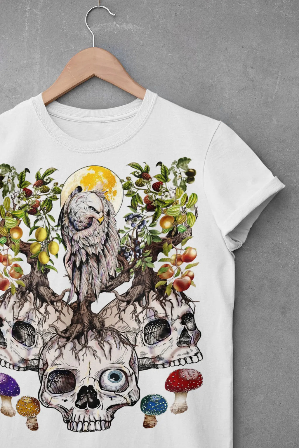 Eagle Skull Tree Graphic Tee Shirt, Hoodie Sweatshirt