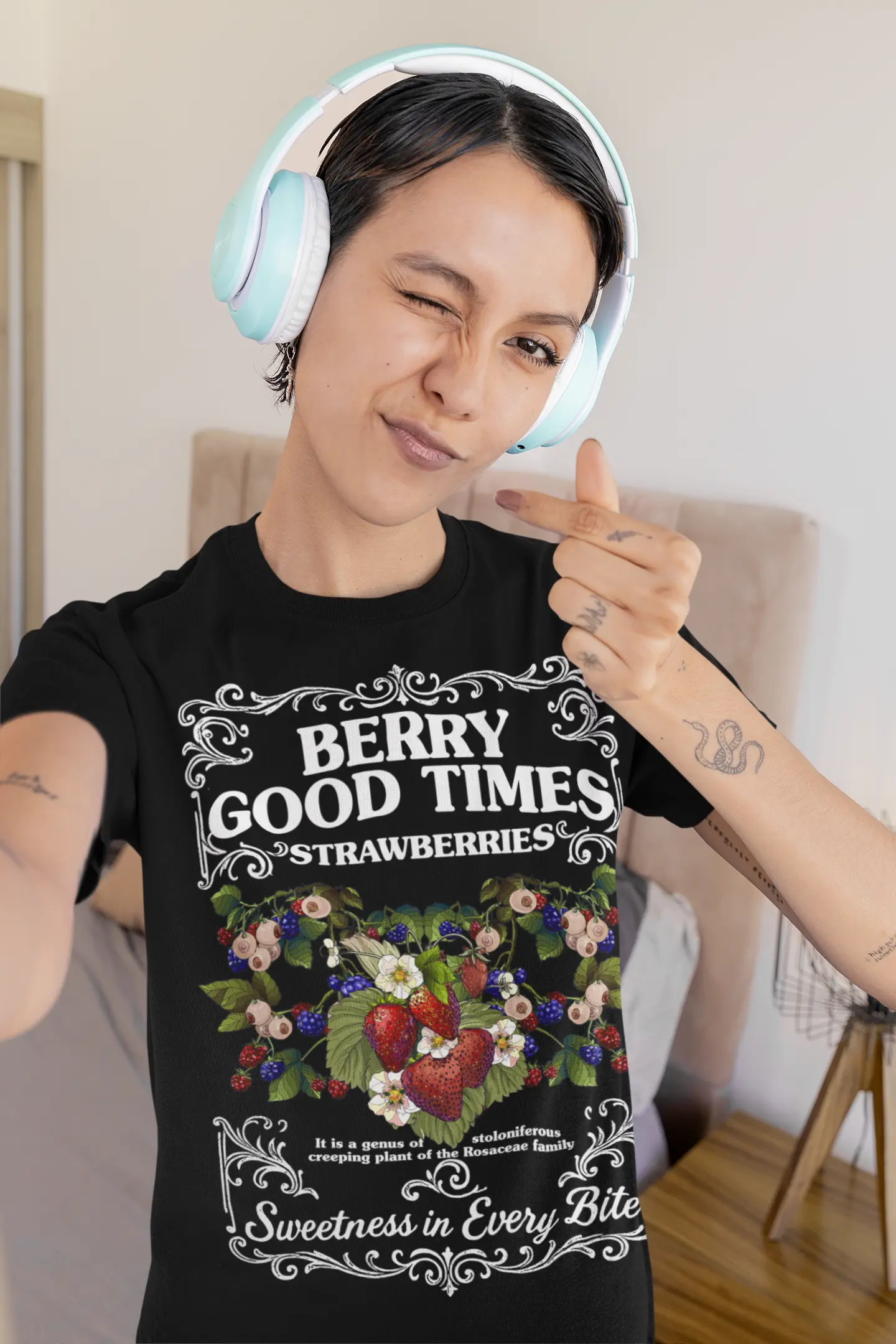 Strawberries: Sweetness in Every Bite Graphic Tee Shirt, Hoodie Sweatshirt