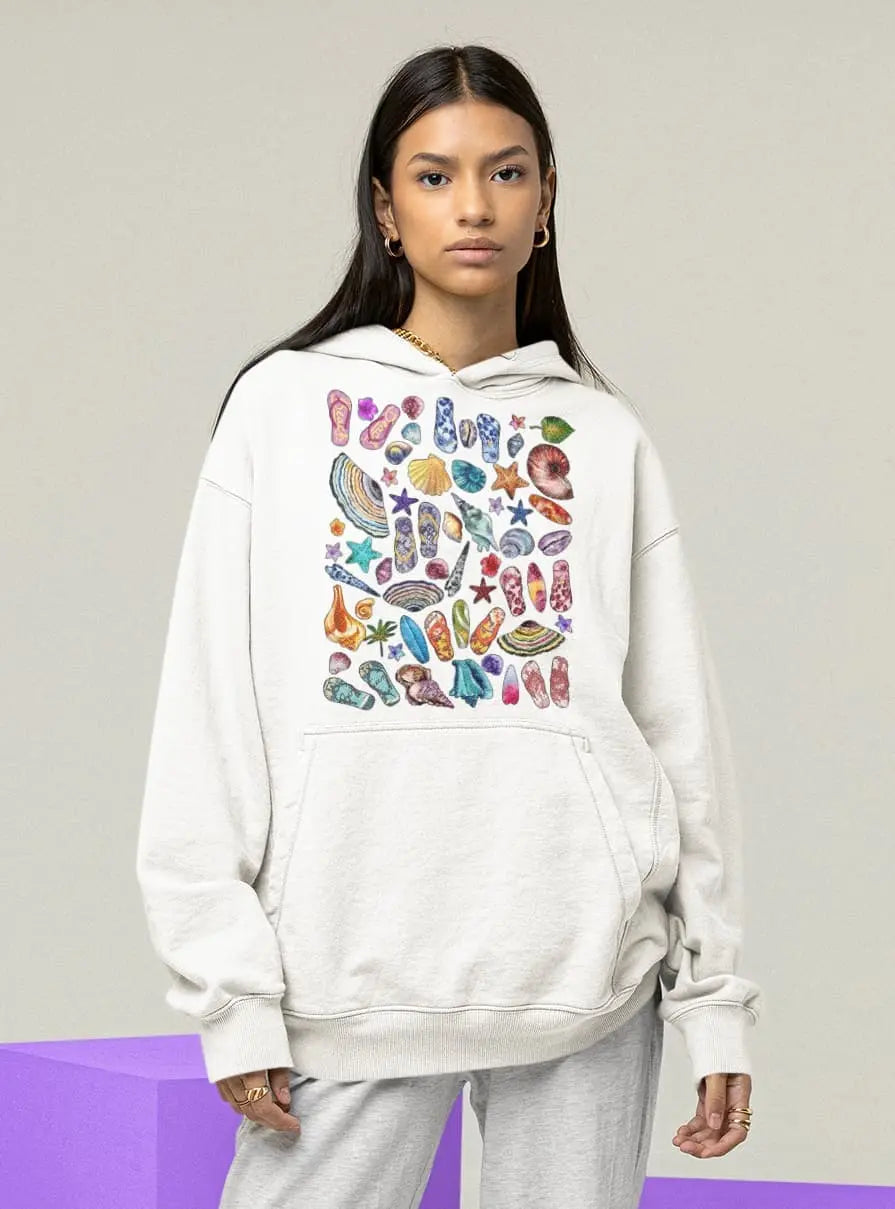 Summer Beach Graphic Tee Shirt, Hoodie Sweatshirt