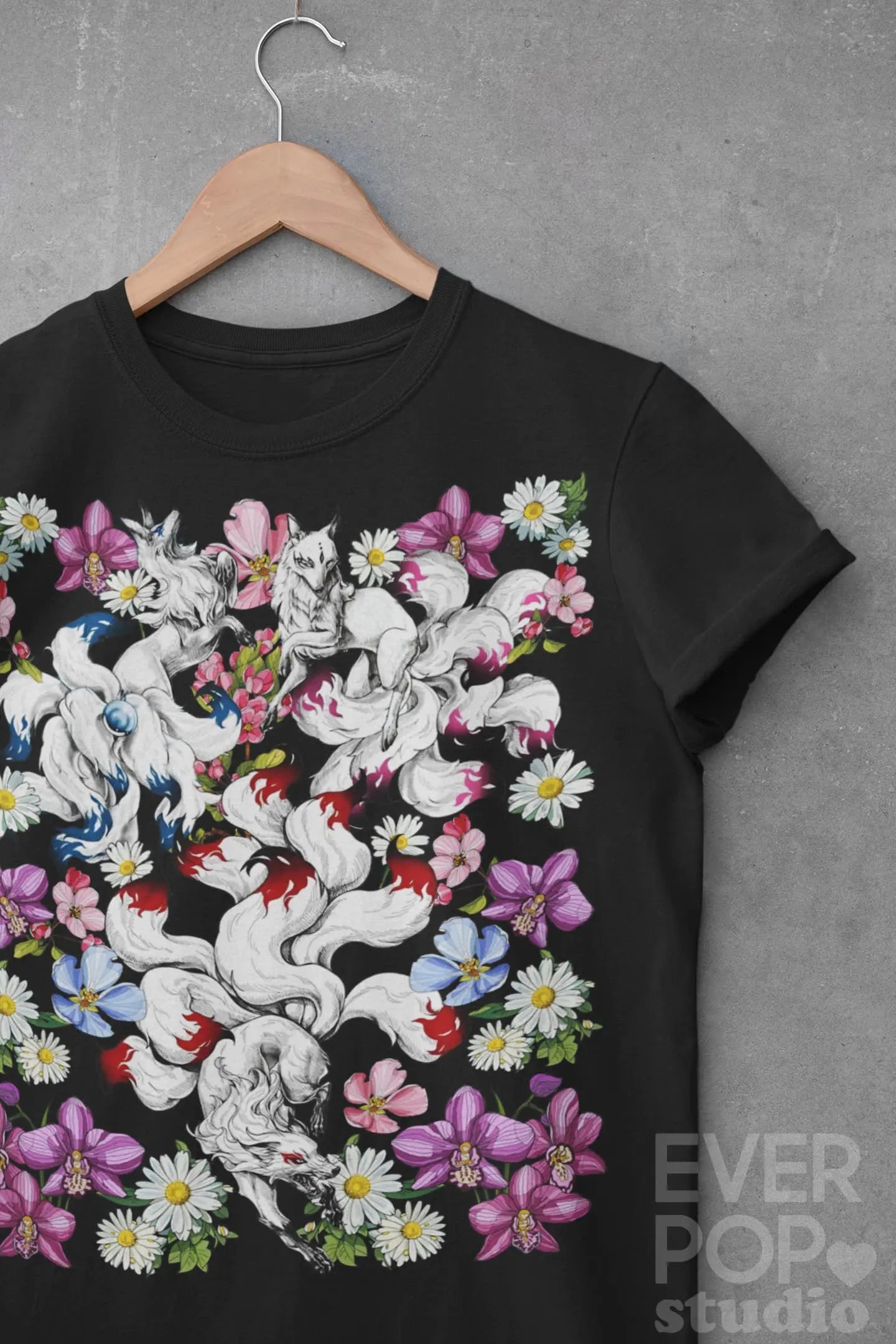 Nine Tailed Fox Graphic Tee Shirt, Hoodie Sweatshirt