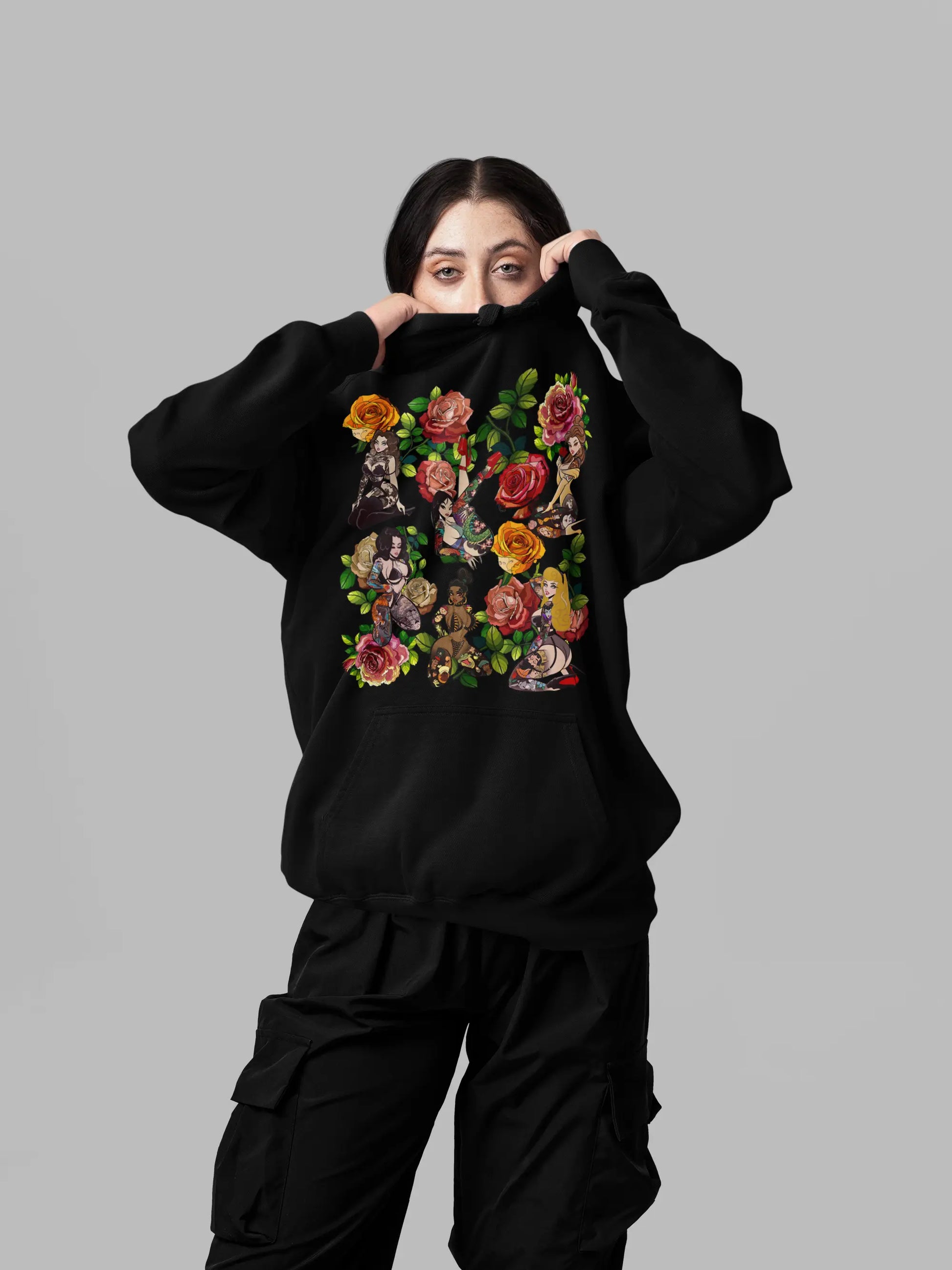 Tattoo Retro Vintage Pin-Up Girls Graphic Tee Shirt, Hoodie Sweatshirt