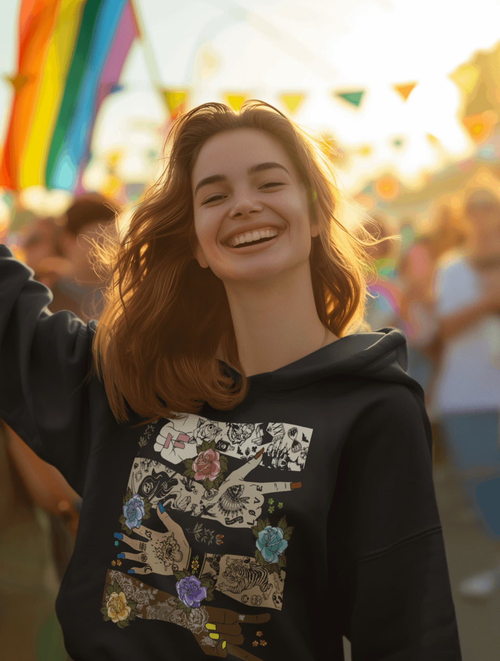 Tattoo Melanin Graphic Tee Shirt, Hoodie Sweatshirt