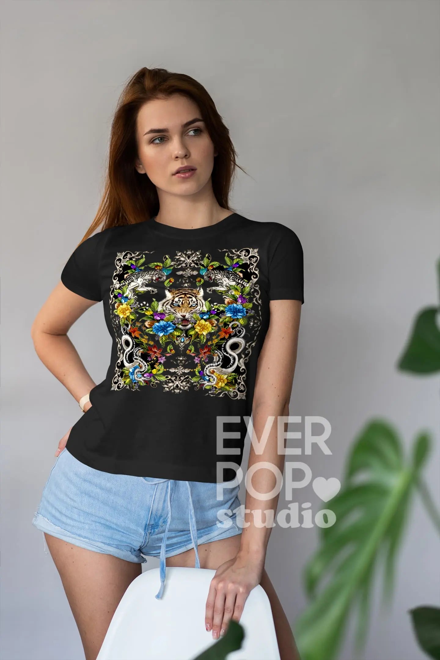 Tiger Kingdom Graphic Tee Shirt, Hoodie Sweatshirt