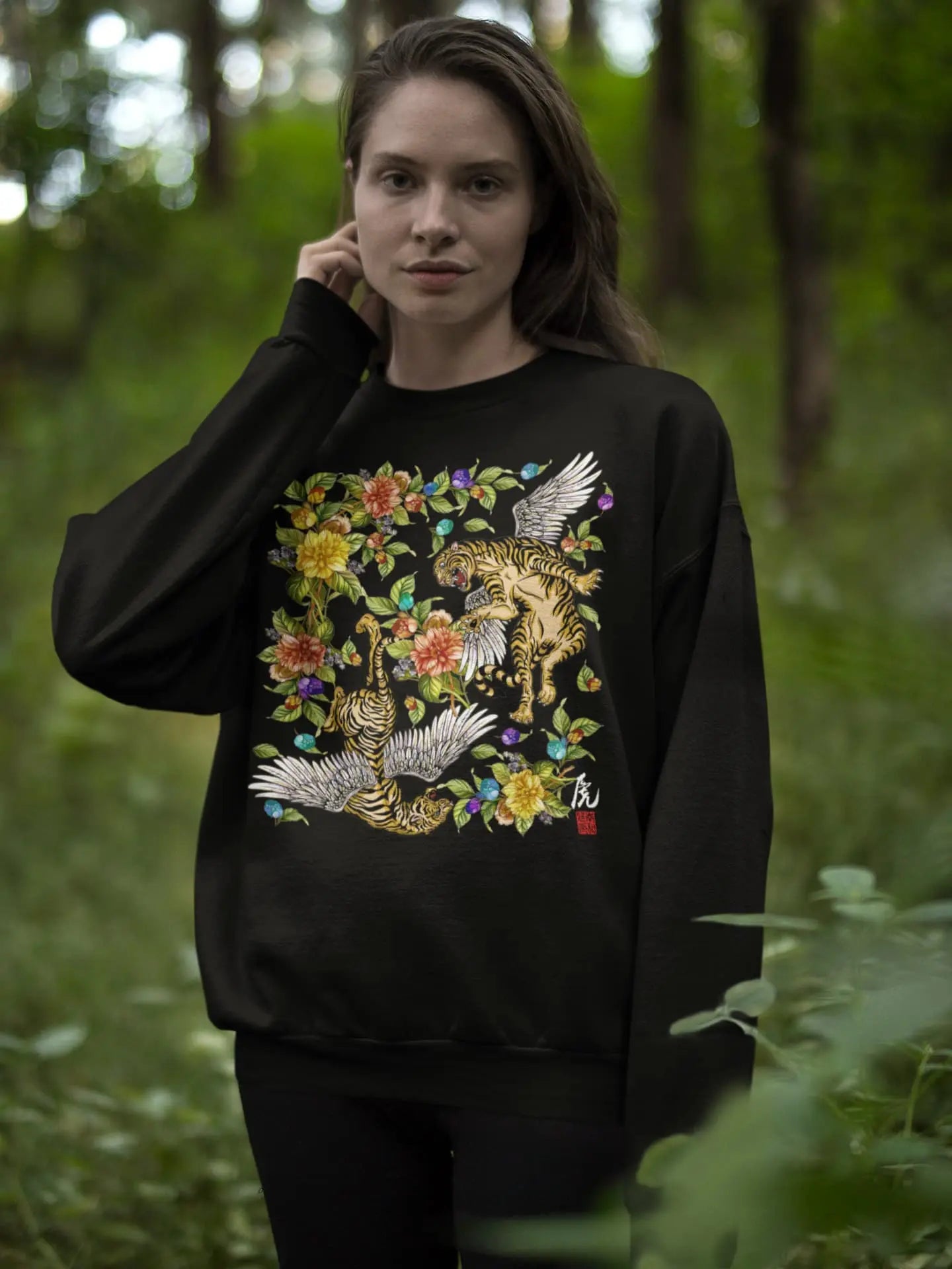 Tiger Angel Graphic Tee Shirt, Hoodie Sweatshirt