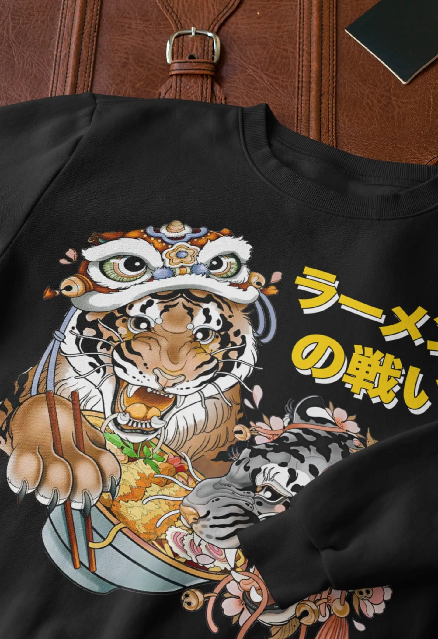 Tiger Ramen Graphic Tee Shirt, Hoodie Sweatshirt