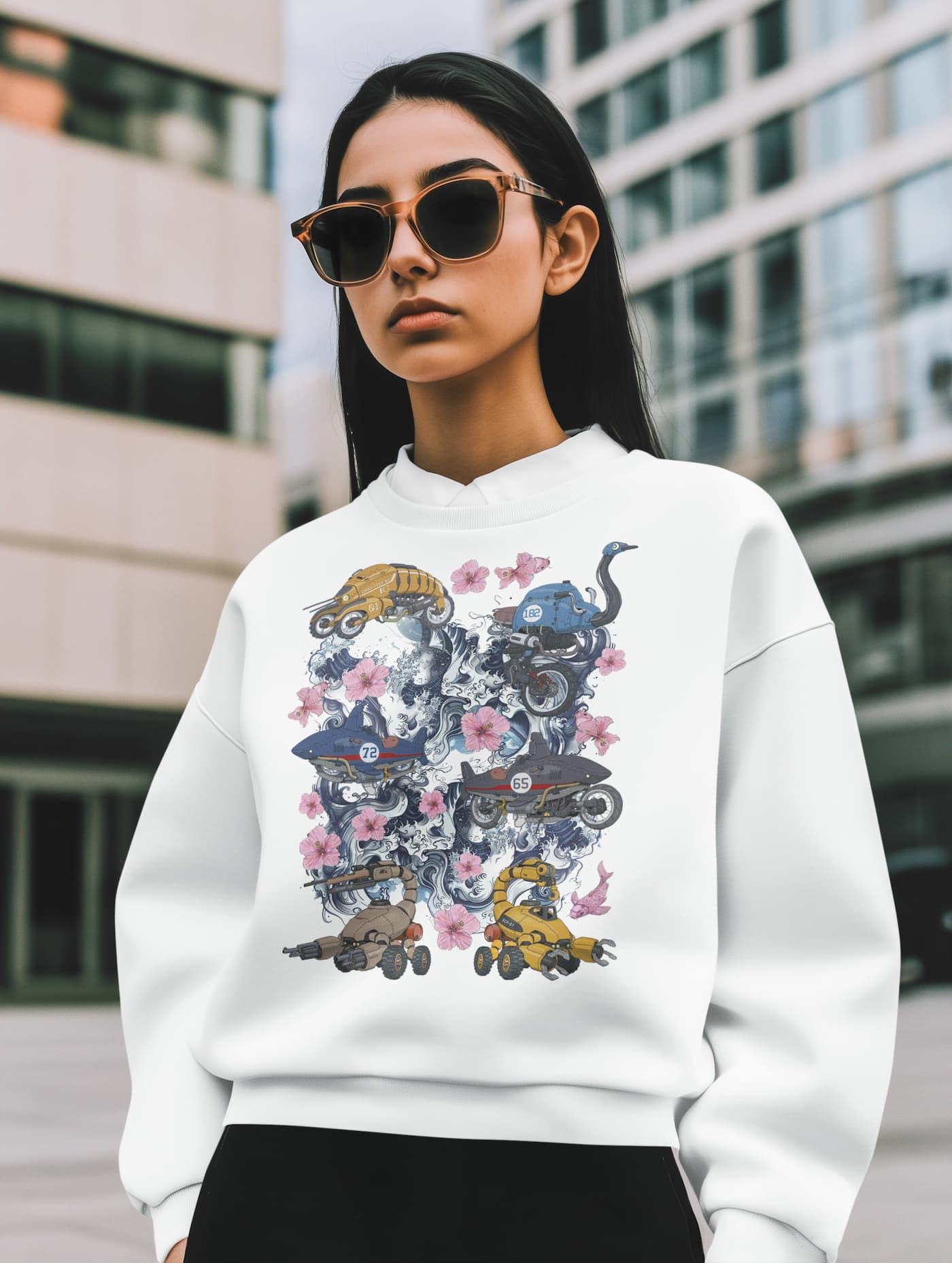 Steampunk Beach Graphic Tee Shirt, Hoodie Sweatshirt