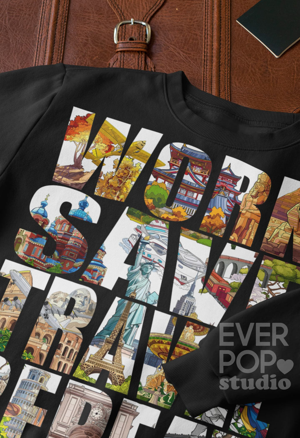 Work Save Travel Repeat  Graphic Tee Shirt, Hoodie Sweatshirt