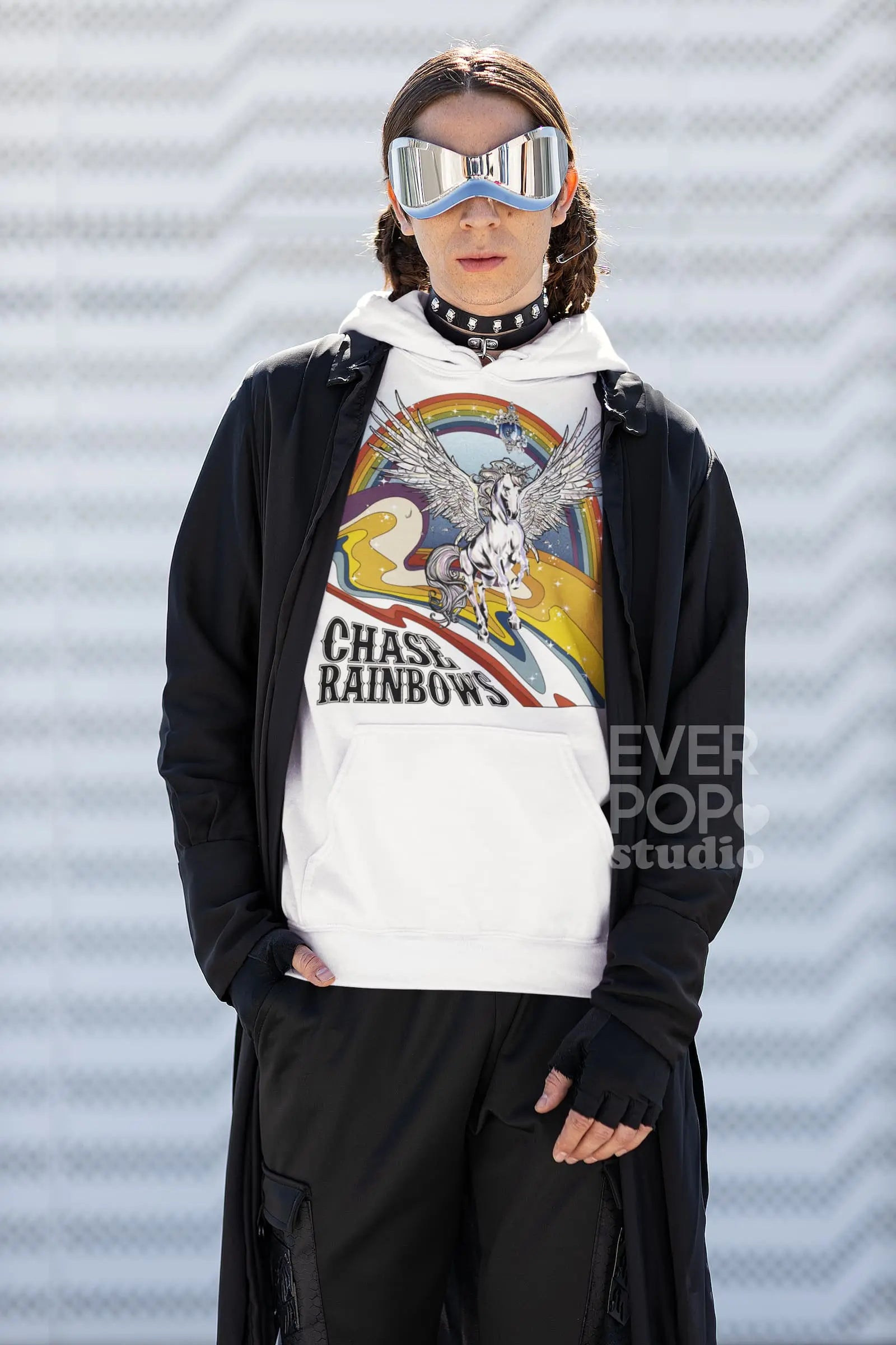 Unicorn Rainbow Graphic Tee Shirt, Hoodie Sweatshirt
