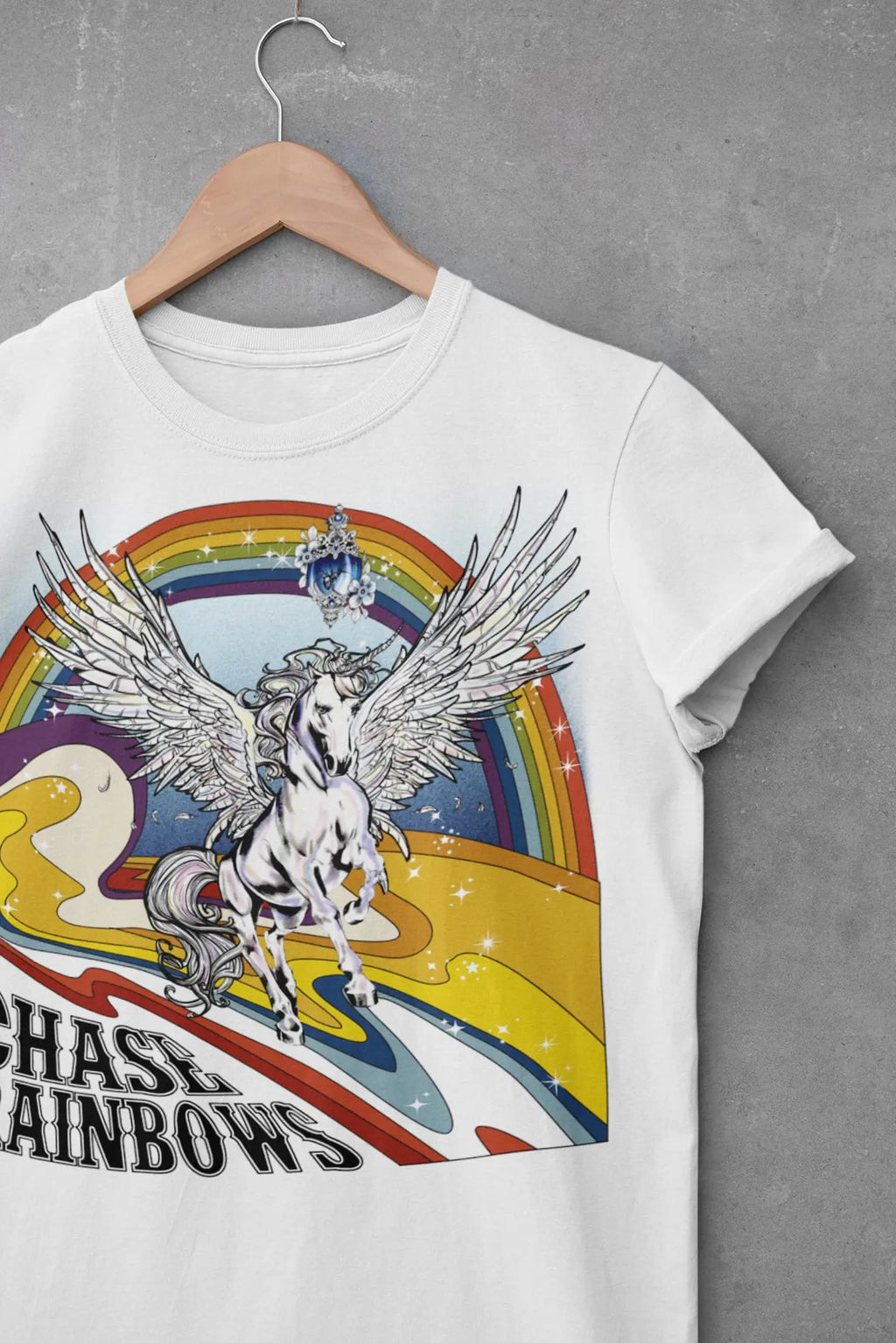 Unicorn Rainbow Graphic Tee Shirt, Hoodie Sweatshirt