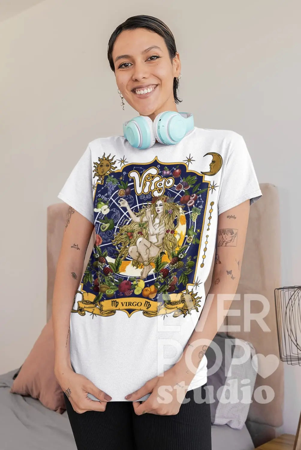 Virgo Zodiac Graphic Tee Shirt, Hoodie Sweatshirt