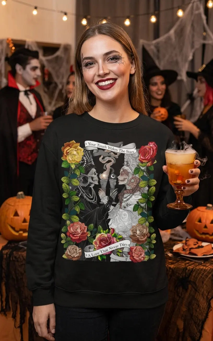 Skeleton Bride  Wedding Graphic Tee Shirt, Hoodie Sweatshirt
