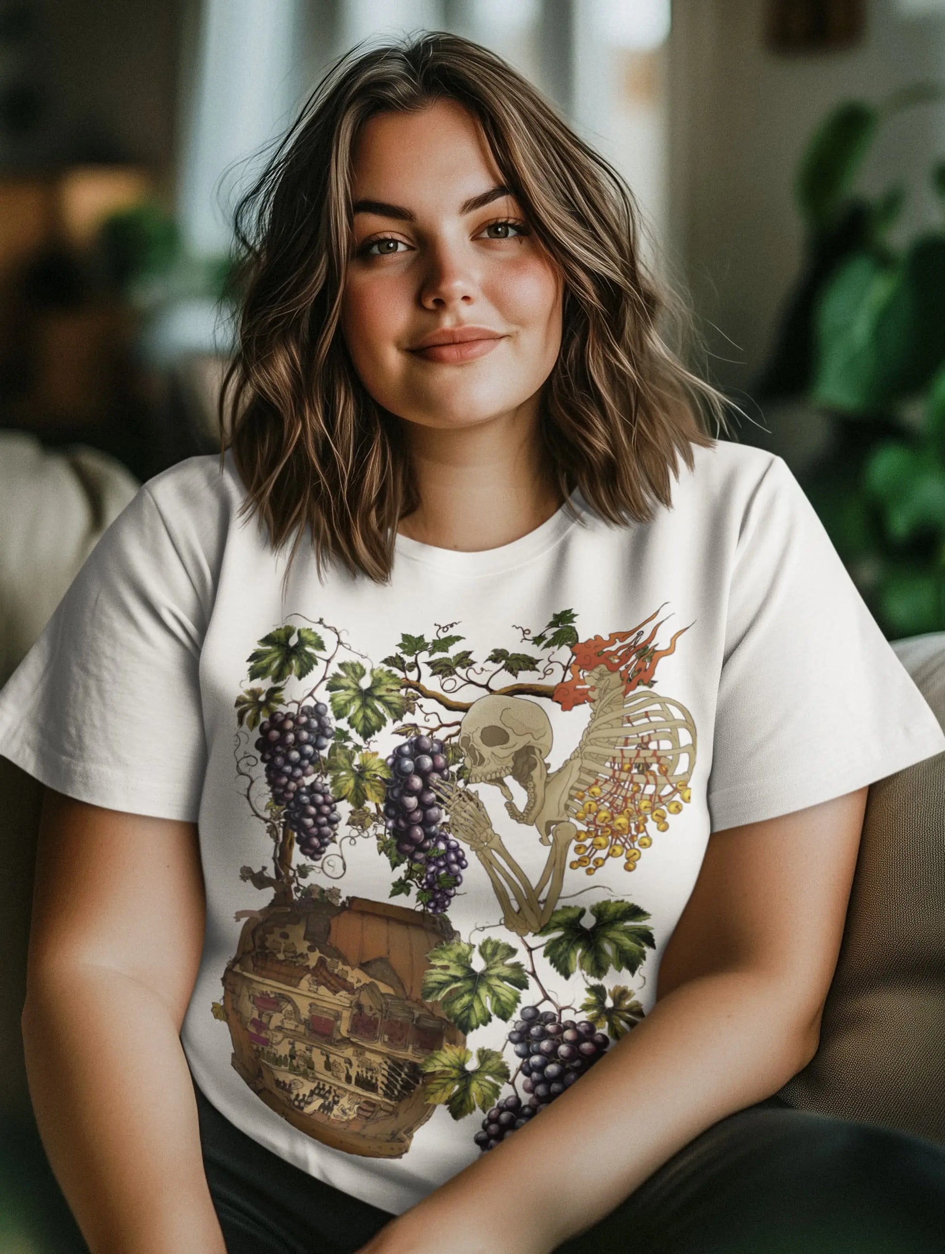 Skeleton of the Winery Graphic Tee Shirt, Hoodie Sweatshirt