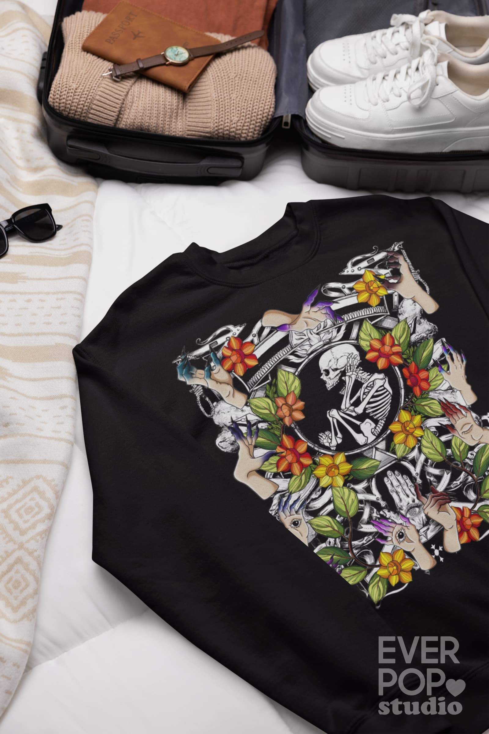 Skeleton Birth Graphic Tee Shirt, Hoodie Sweatshirt