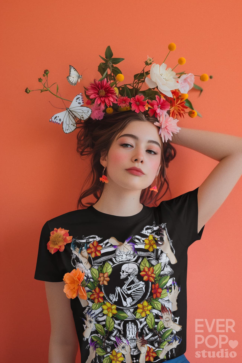 Skeleton Birth Graphic Tee Shirt, Hoodie Sweatshirt