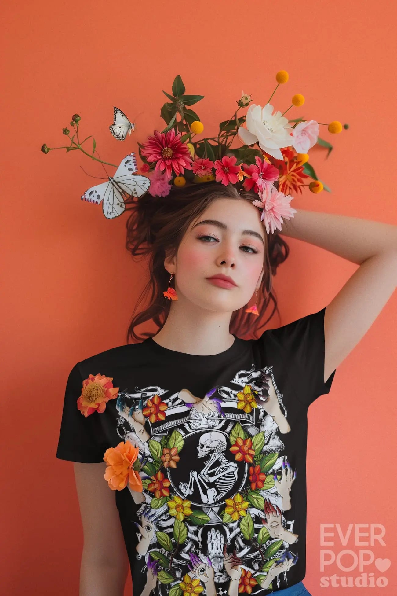 Skeleton Birth Graphic Tee Shirt, Hoodie Sweatshirt