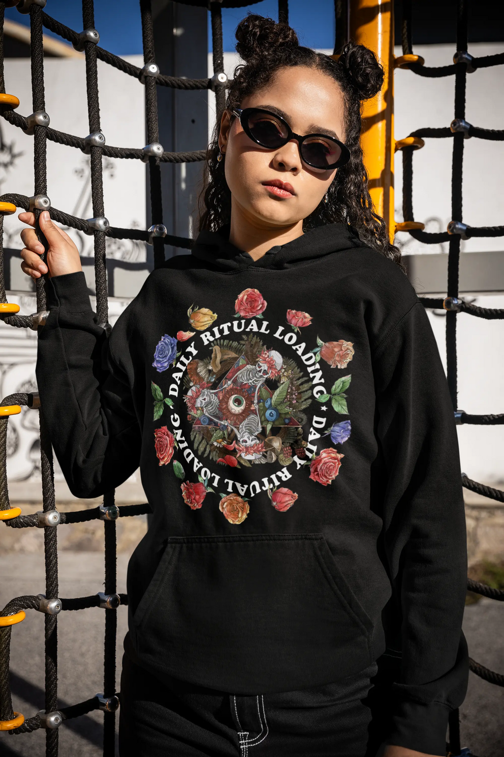 Circle of Witch Ritual Skull Graphic Tee Shirt, Hoodie Sweatshirt