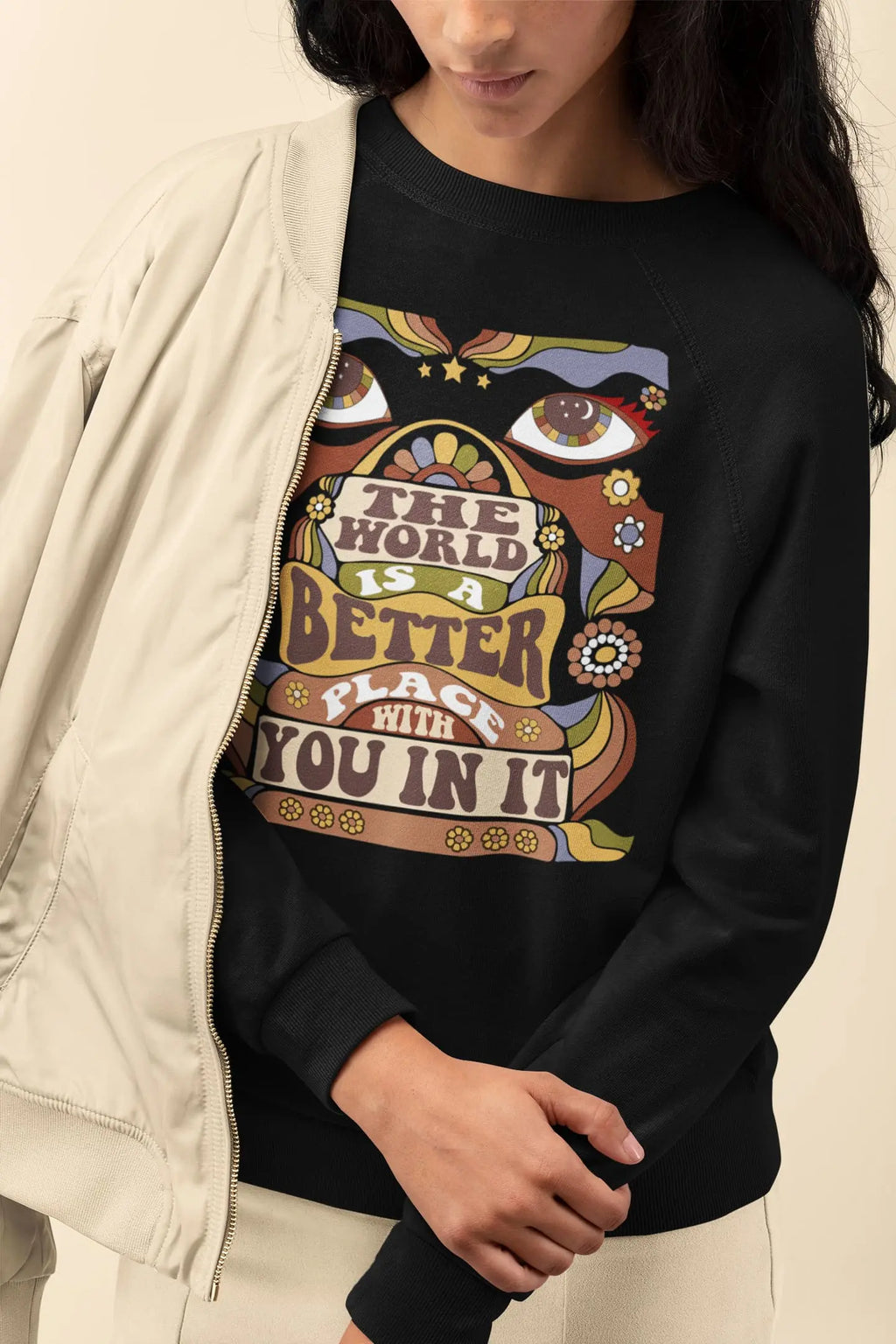 World is better with you in it Graphic Tee Shirt, Hoodie Sweatshirt