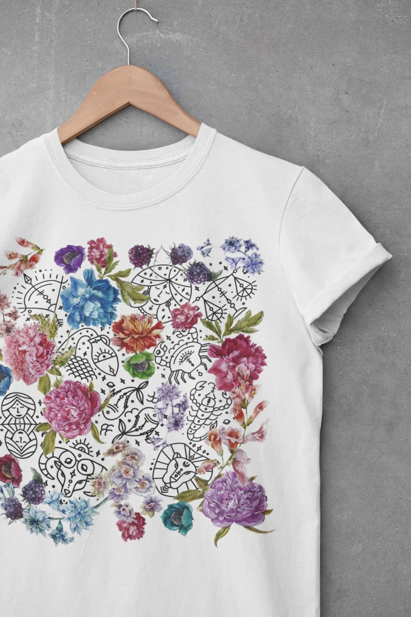 Zodiac Astrology Graphic Tee Shirt, Hoodie Sweatshirt